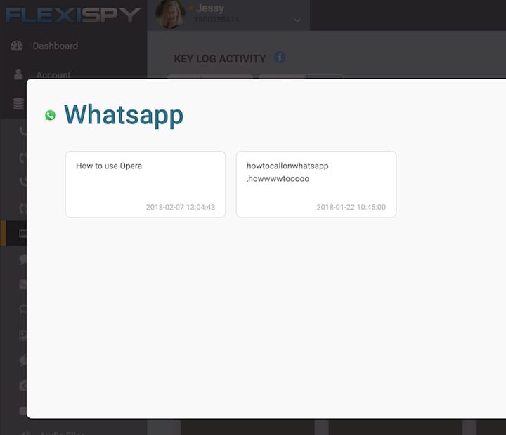 flexispy whatsapp nachricten mitlesen funktion