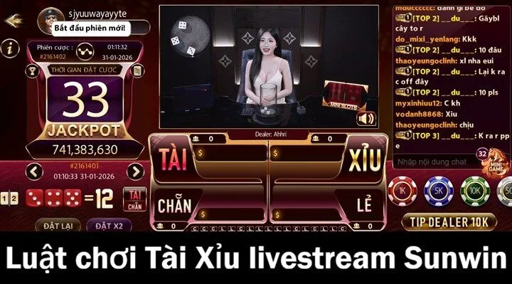 Cách thức tổ chức Tài Xỉu Livestream Sunwin
