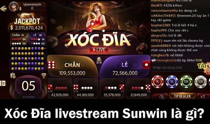 Xóc Đĩa Livestream Sunwin là gì? 